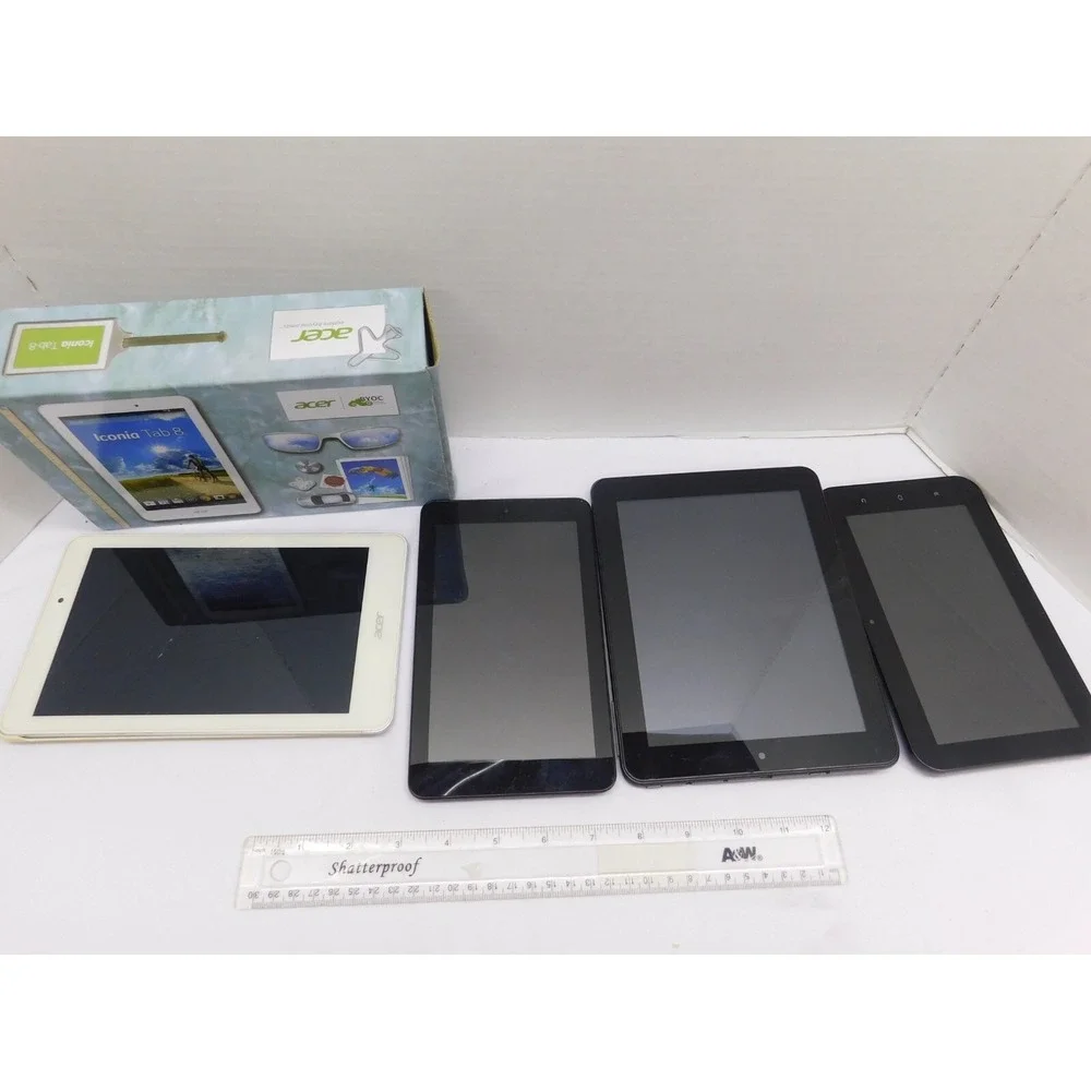 Lot of 4 MISC Tablets ACER Alcatel NextBook HKC Unknown Working Condition